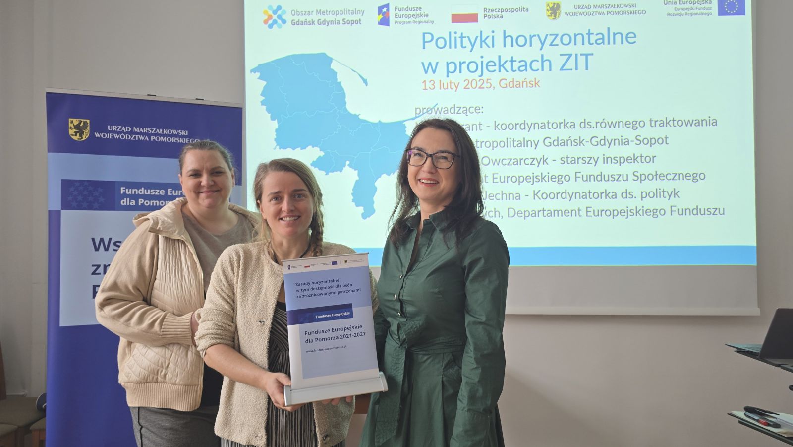  Anna Bizub-Jechna - koordynatorka ds. polityk horyzontalnych, Maja Kurant - koordynatorka ds. równego traktowania z OMGGS oraz starsza inspektor Małgorzata Owczarczyk