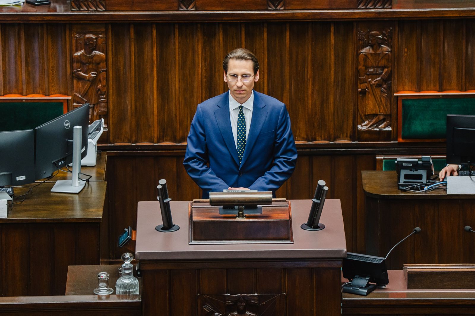 na zdjęciu poseł Płażyński
