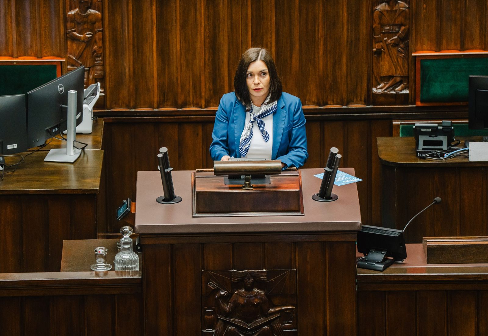 Na zdjęciu posłanka Sroka