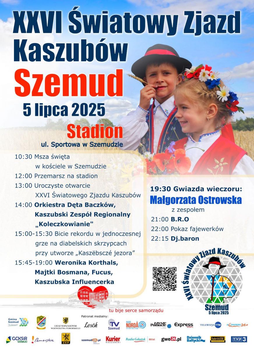 Na grafice plan XXVI Światowego Zjazdu Kaszubów