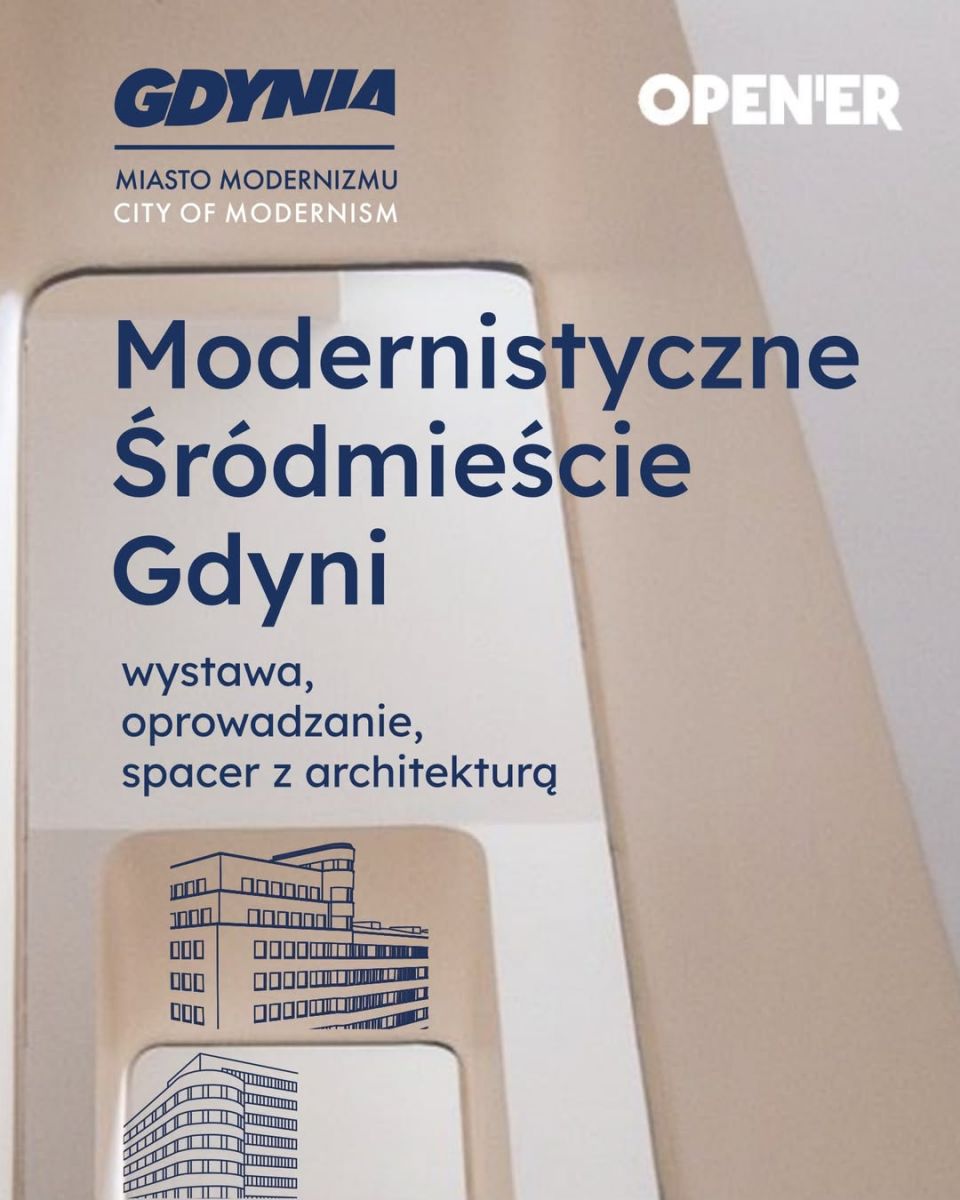 Na grafice informacje o Gdyni - mieście modernizmu