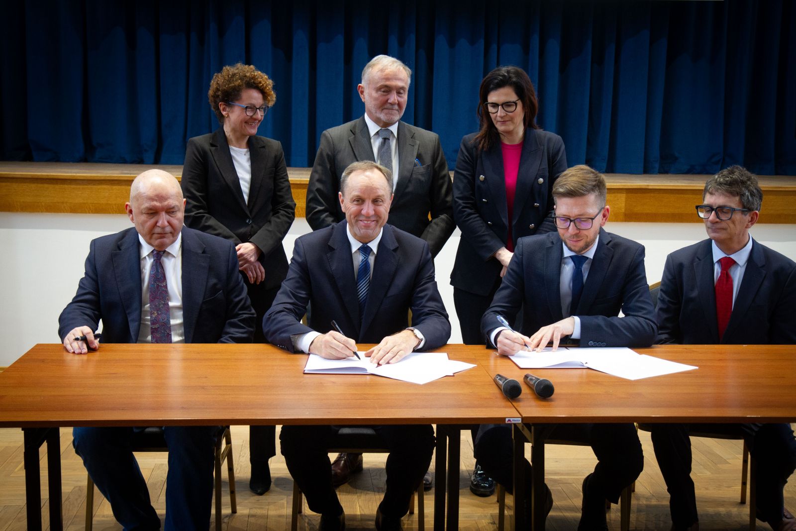Podpisanie umowy miedzy OMGGS a UMWP luty 2024 